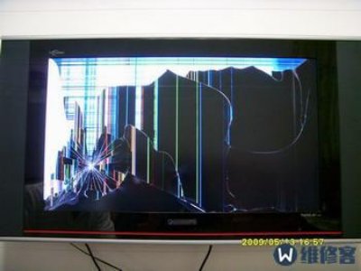 电视机屏有条纹线怎么修